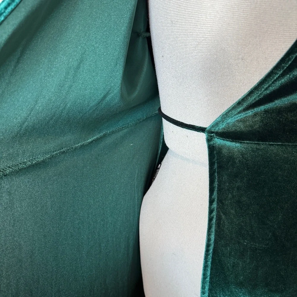 Baltic Born Velvet Green Wrap Dress